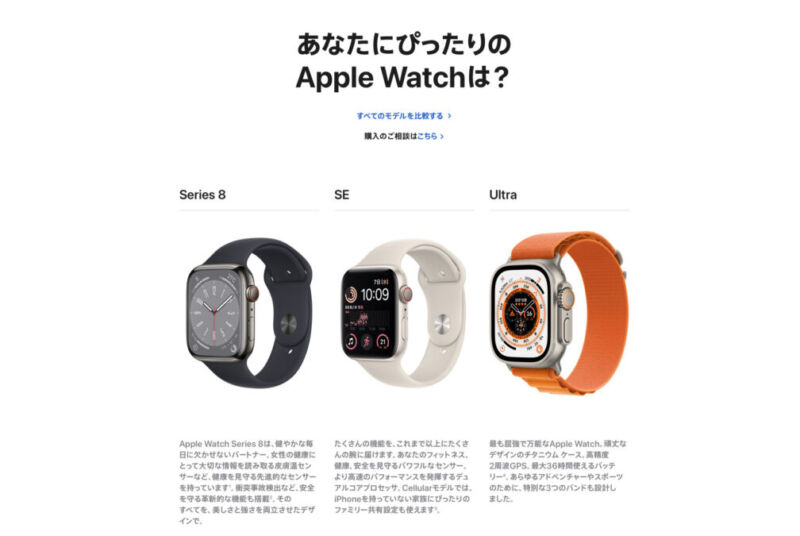 Apple Watchの種類