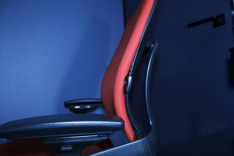 steelcase「リープチェア」のランバーサポート